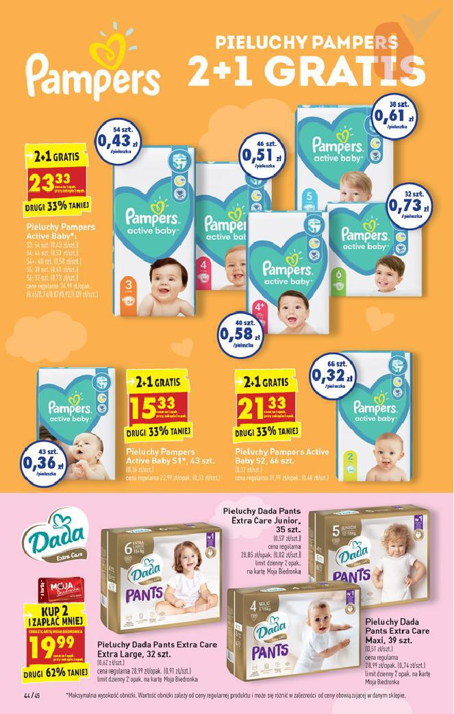 promocja pampers 1 biedronka