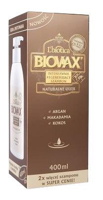 5 biovax szampon intens regenerujący argan makadamia kokos