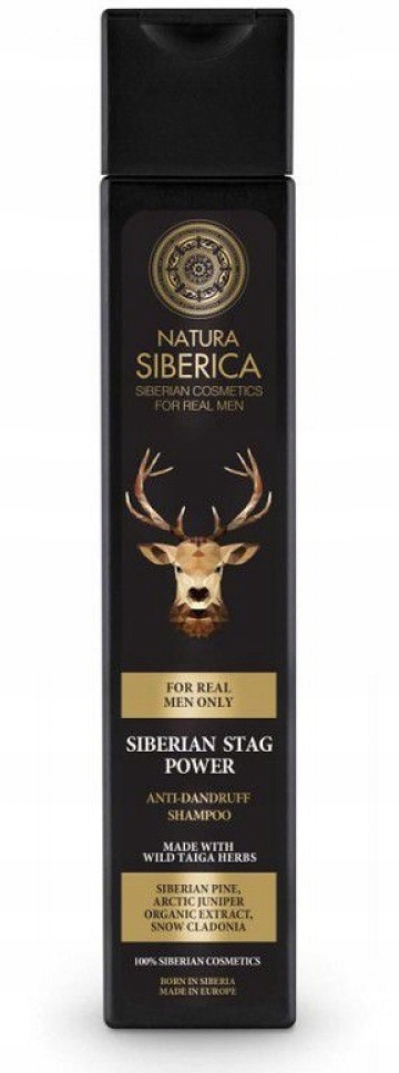 natura siberica for men szampon przeciwłupieżowy