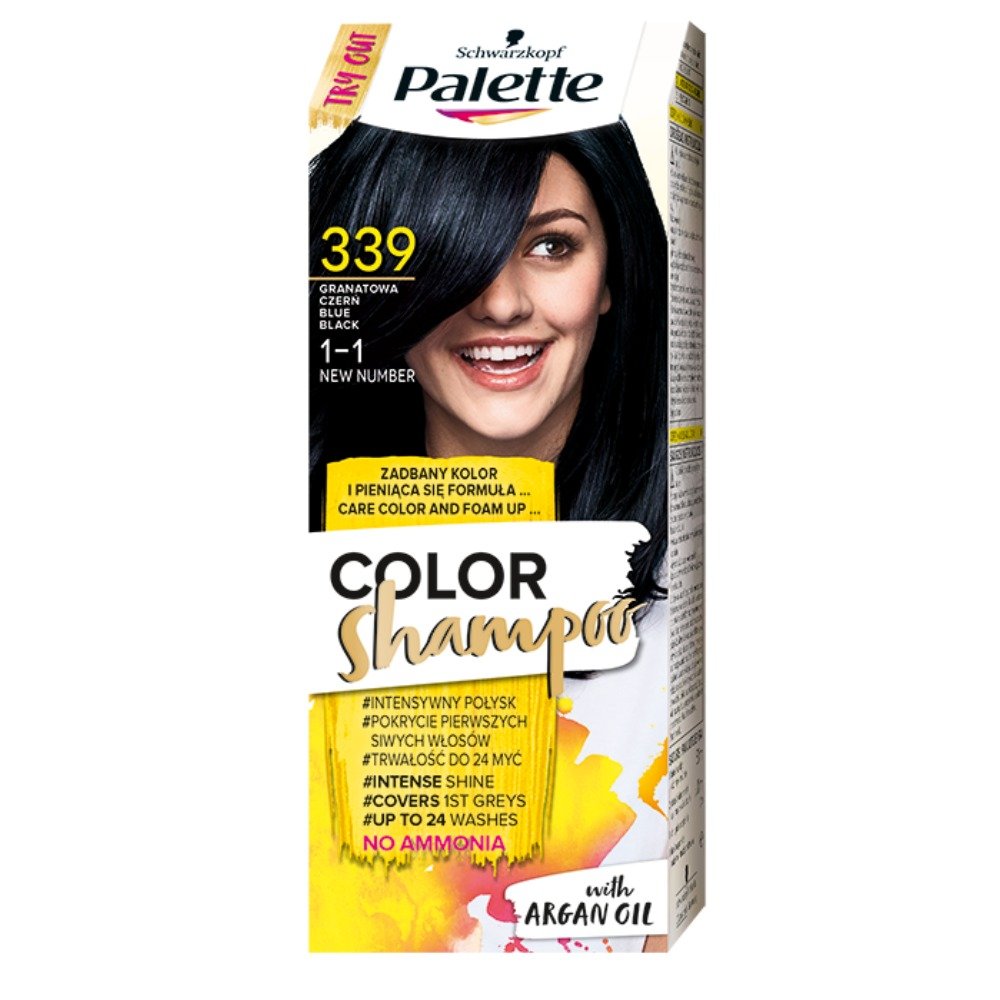 palette color shampoo szampon koloryzujący 339 granatowa czerń