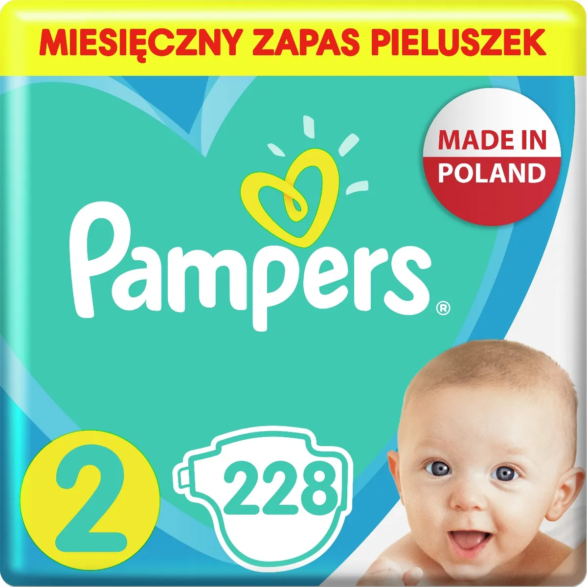 pampers 228 sztuk