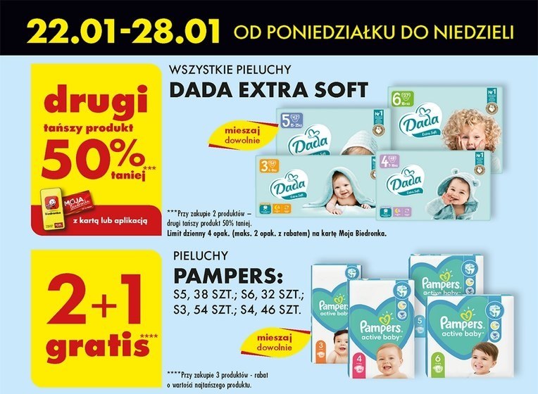 promocja pampers 1 biedronka