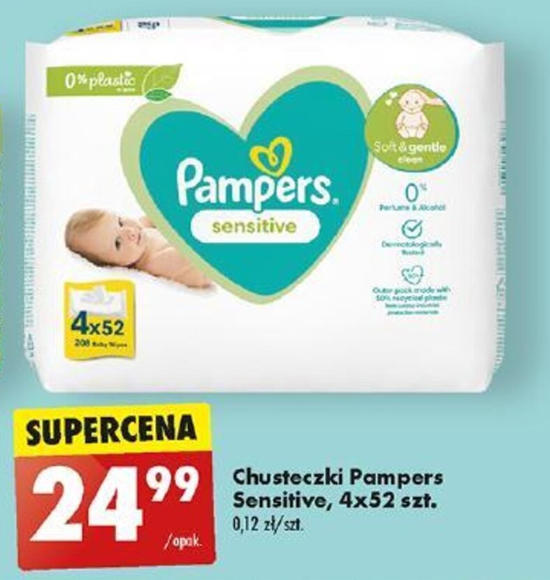 chusteczki pampers sensitive biedronka