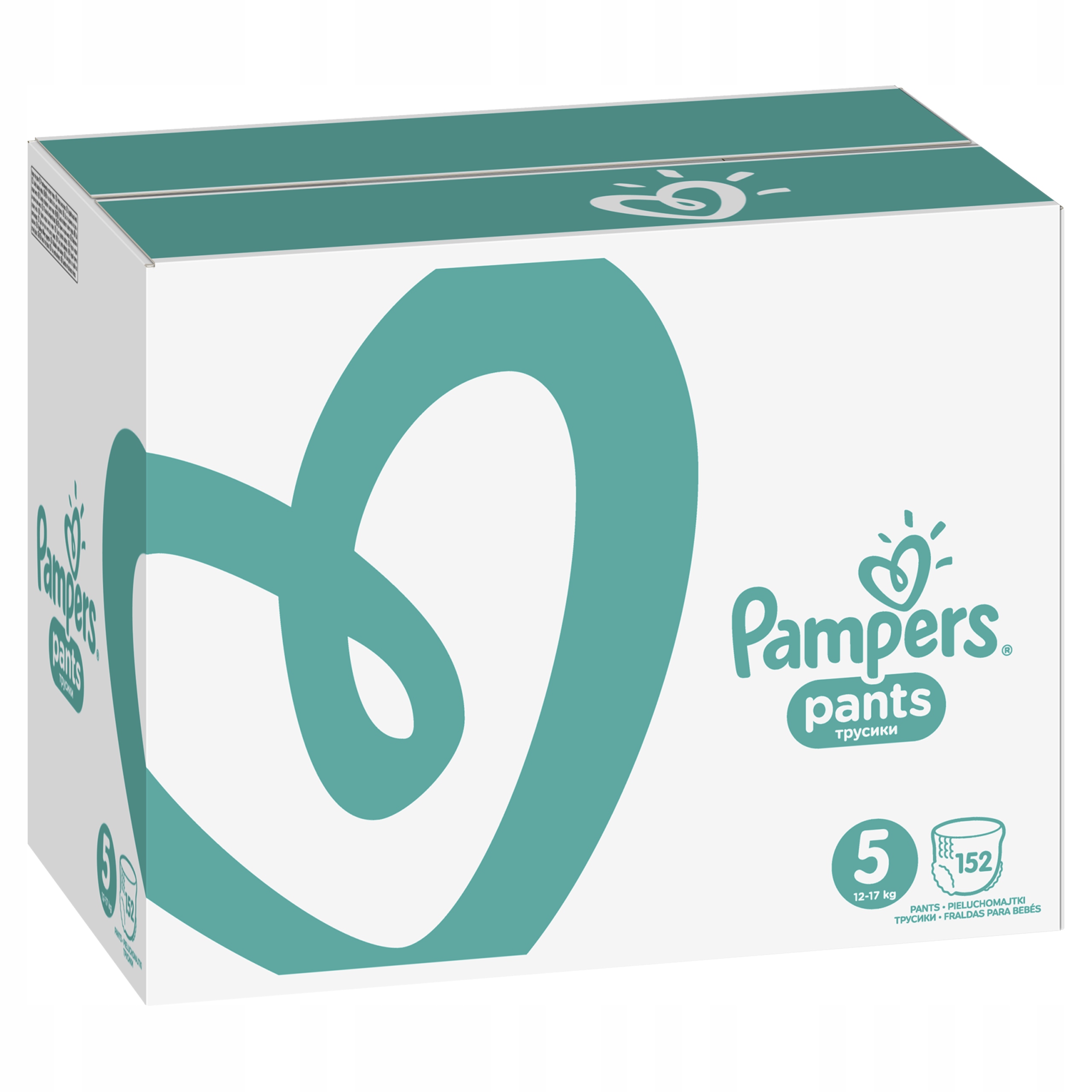 pieluchomajtki pampers pants 5 12-17 kg miesięczny zapas 152