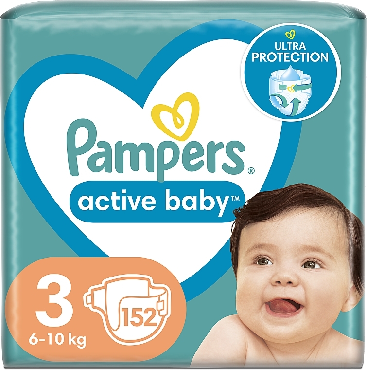 pampers pieluchy active baby 4+ maxi 152 szt