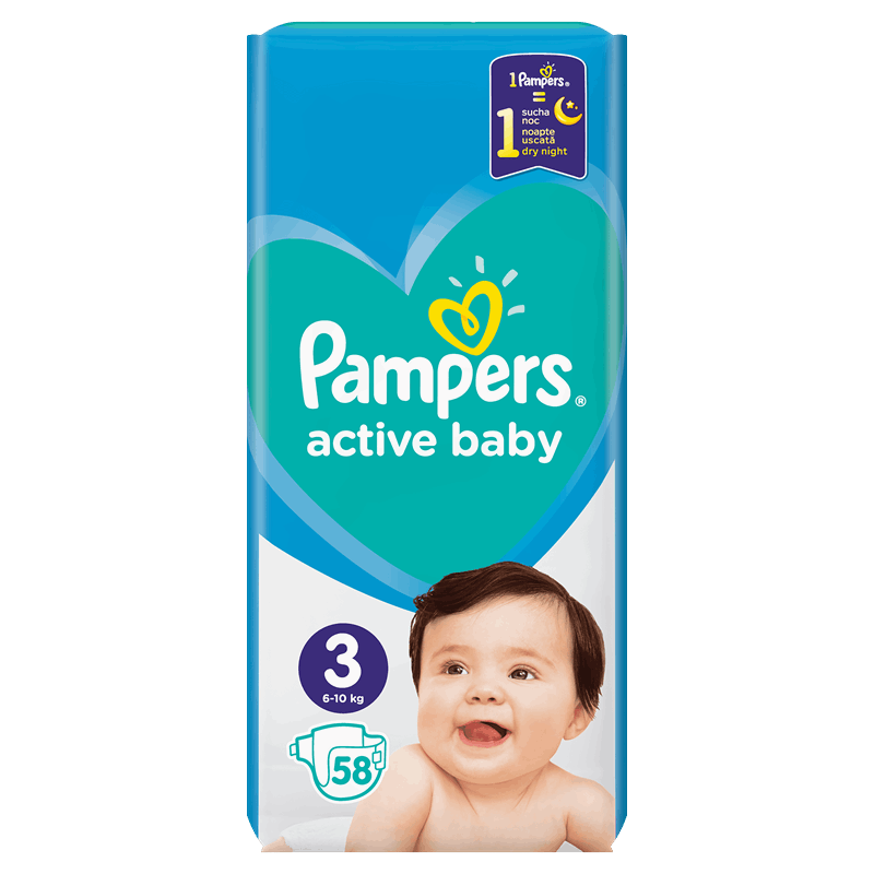 pampers rozmiar 3 58 szt