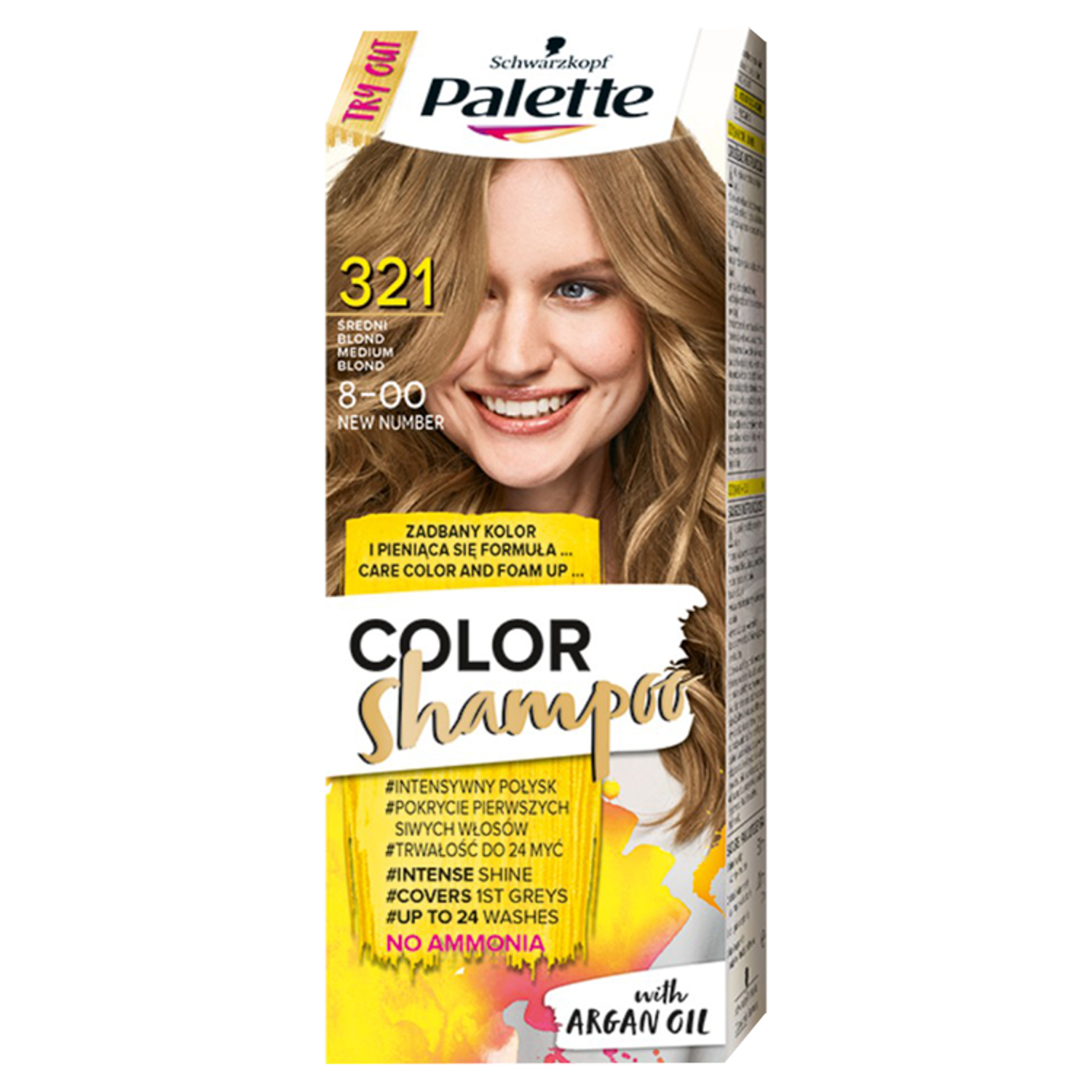 szampon koloryzujący blond palette