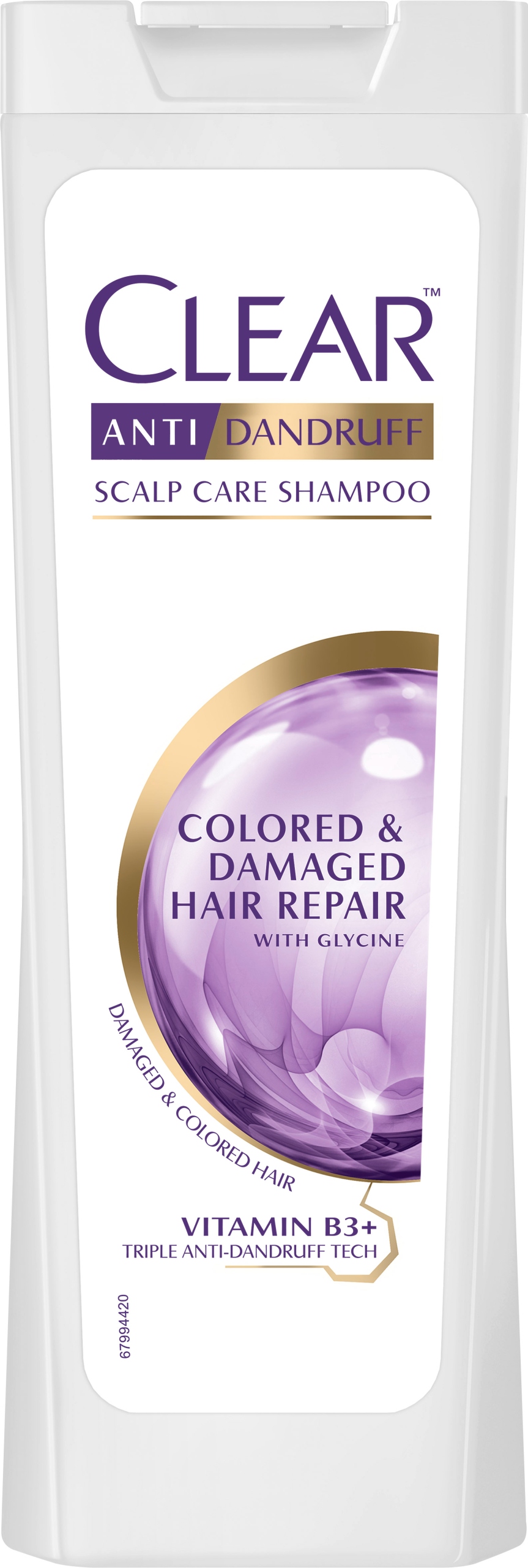 clear damaged & colored hair repair szampon przeciwłupieżowy 400ml
