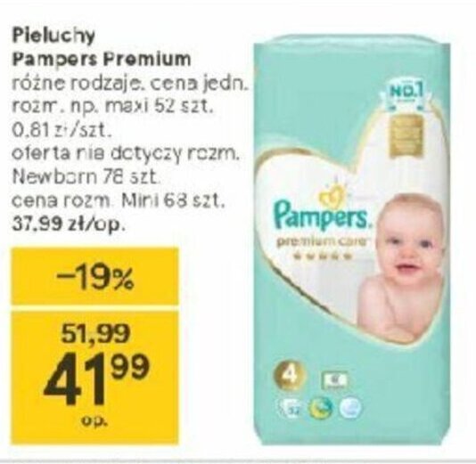 tesco pampers 1 promocja