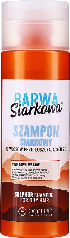 barwa siarkowa szampon do włosów przetłuszczających