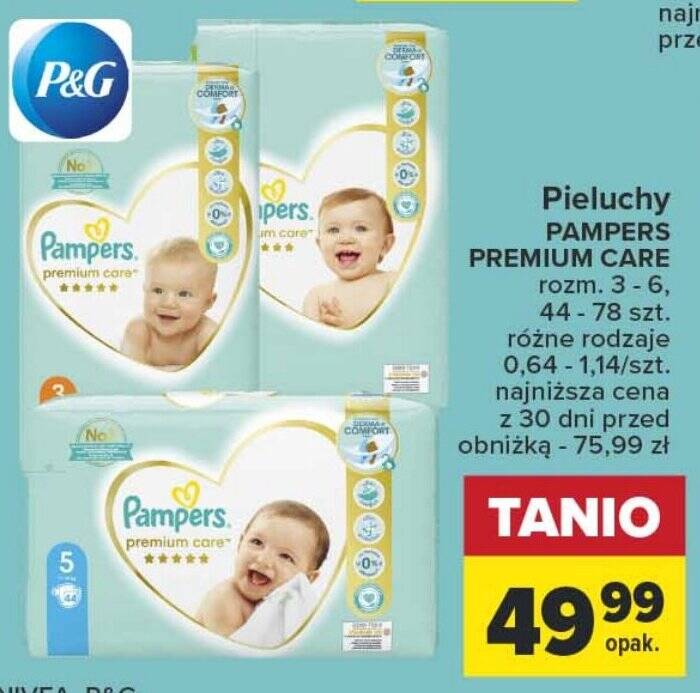 pampers premium care 4 cena carrefour