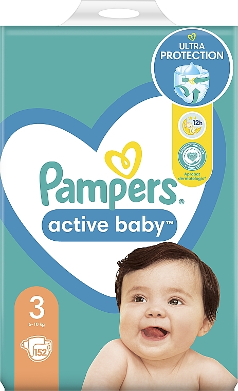 pampers pieluchy active baby 4+ maxi 152 szt