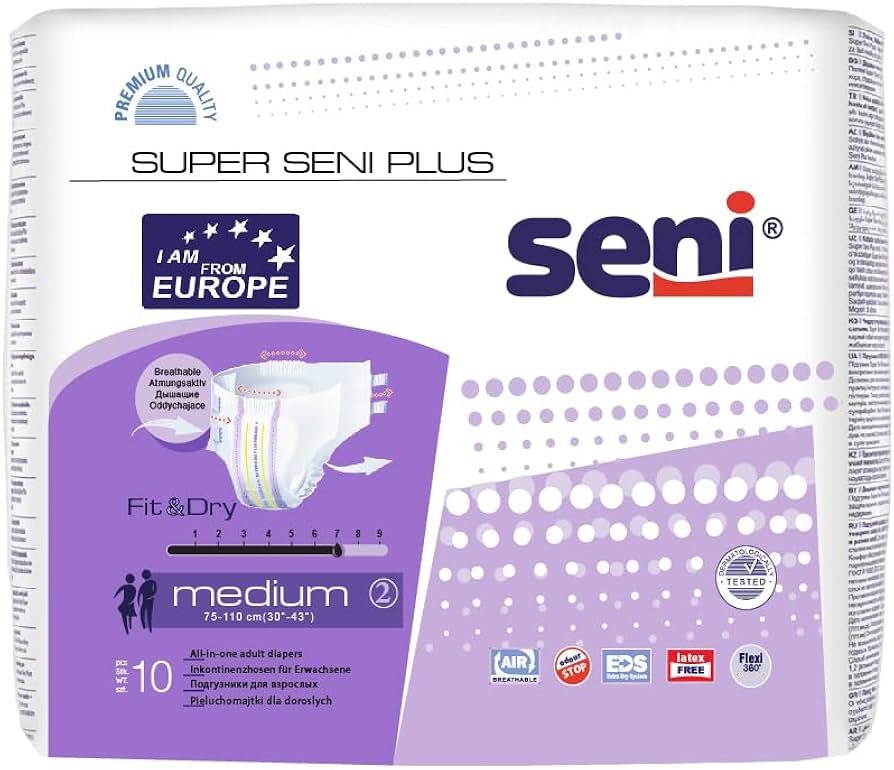 pieluchomajtki super seni air plus medium 10 sztuk