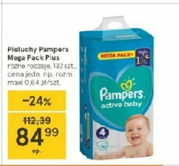 poeluchy pampers 5 tesco