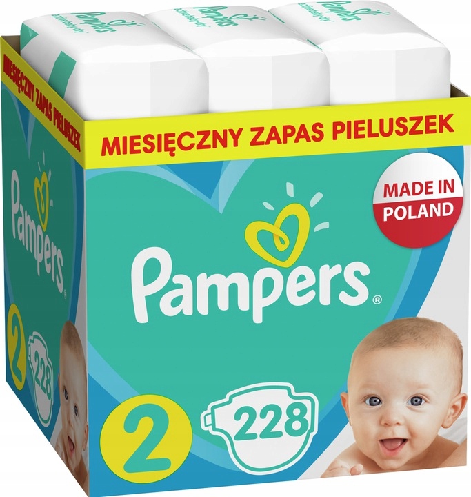 pampers 2 228 sztuk