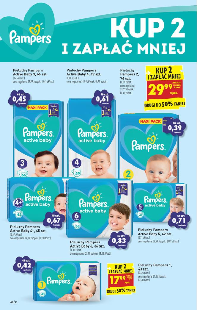 pampers 4 cena biedronka