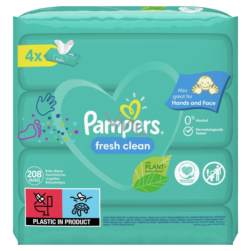 fresh clean pampers 4 pak cena
