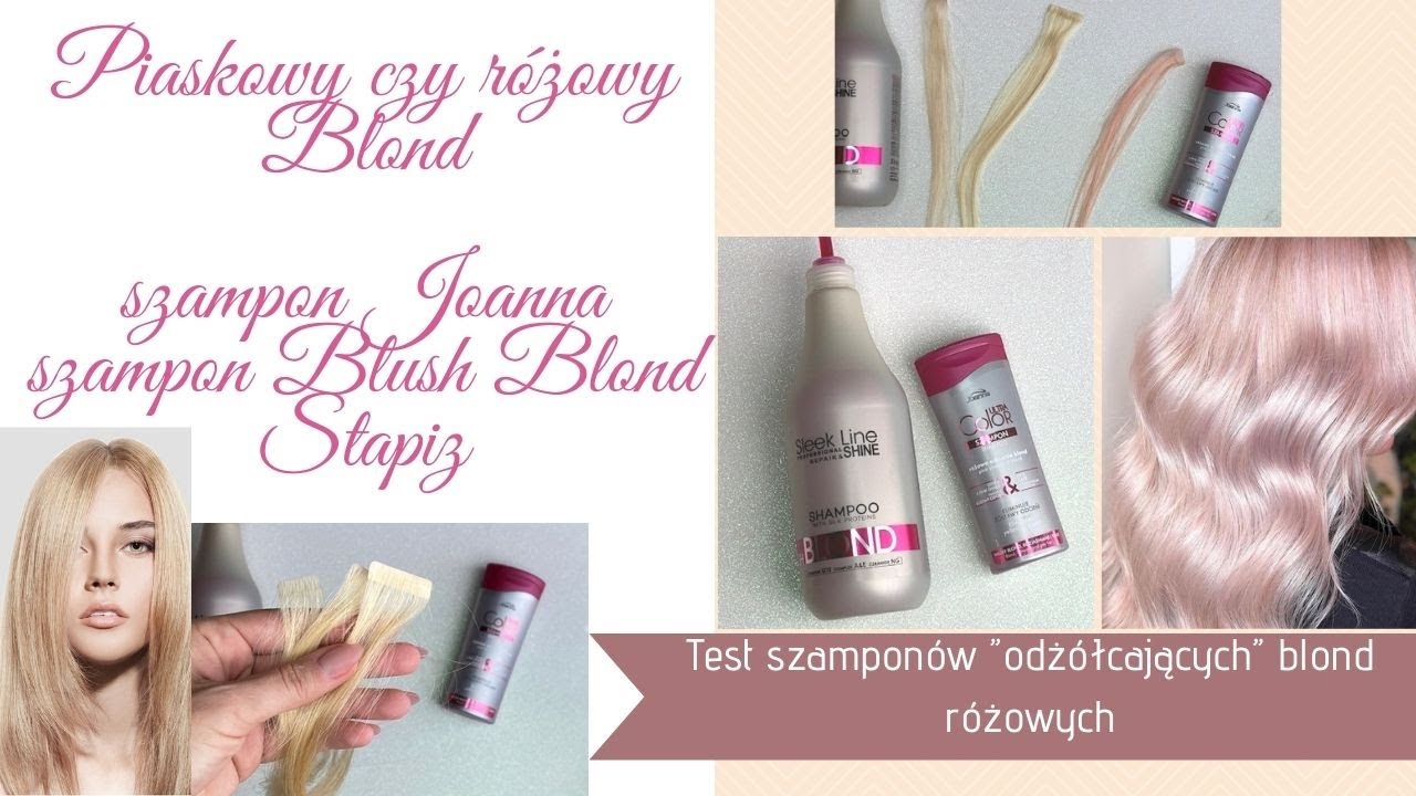 stapiz sleek line blush blond szampon efekty