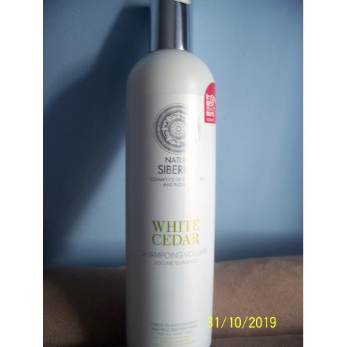 natura siberica white cedar szampon zwiększający objętość 400ml