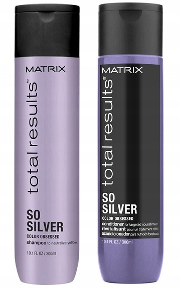 matrix so silver szampon odżywka 300 zimny blond