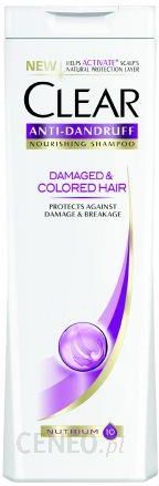 clear damaged & colored hair repair szampon przeciwłupieżowy 400ml