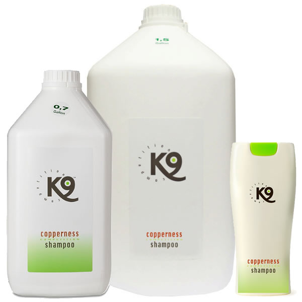 k9 copperness shampoo szampon dla sierści brązowej i rudej