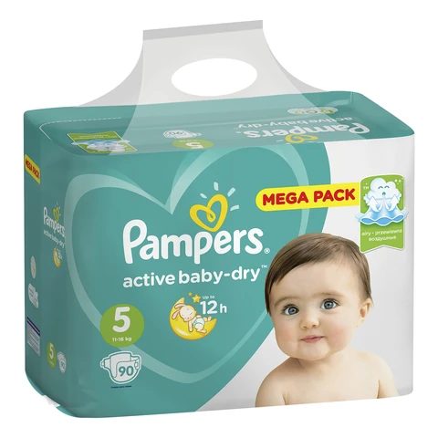 pampers 5 active baby mega pack