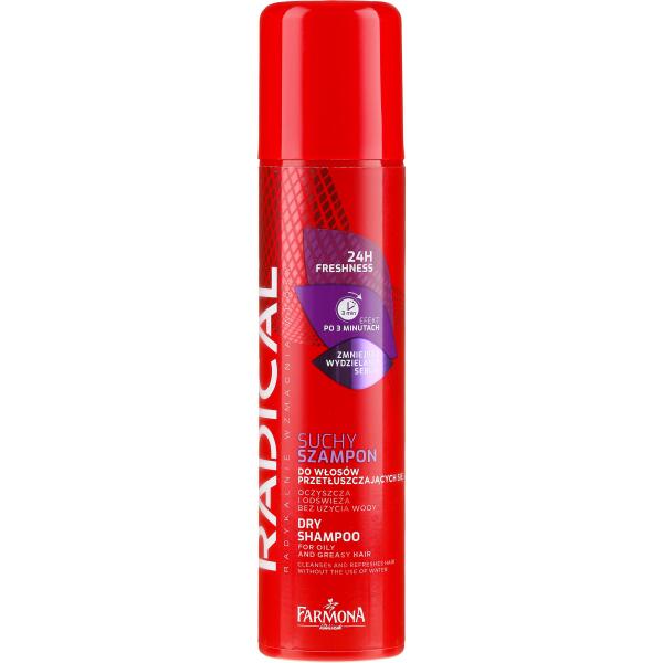 radical szampon suchy do włosów przetłuszczających się 180ml kwc