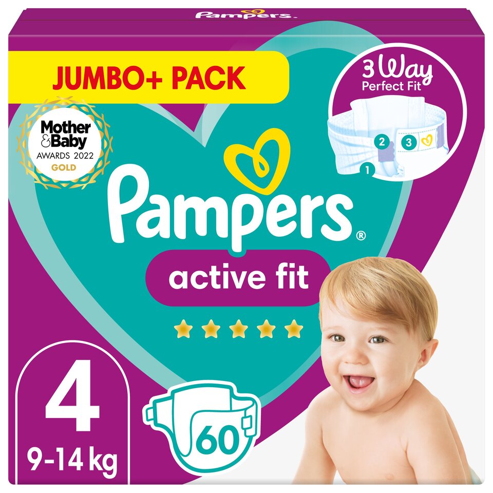 tesco pampers actibe baby 4