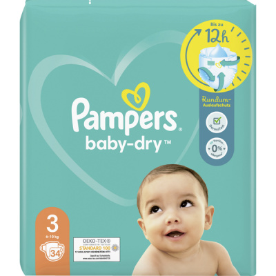 pampers baby-dry 3 cena 124