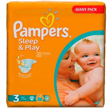 pampers sleep and play 4 box