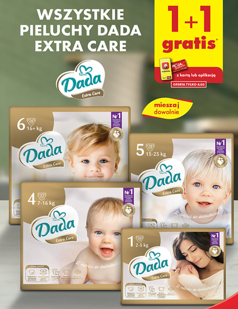 pieluchy dada extra care promocja