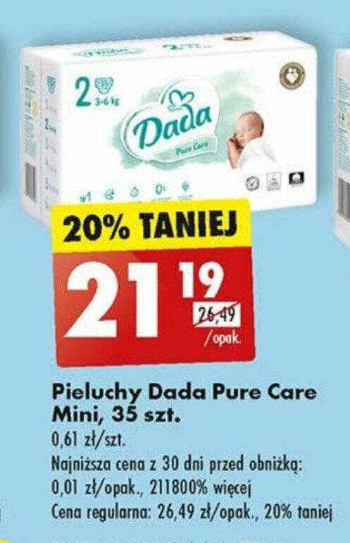 pieluchy dada premium mini gazetka