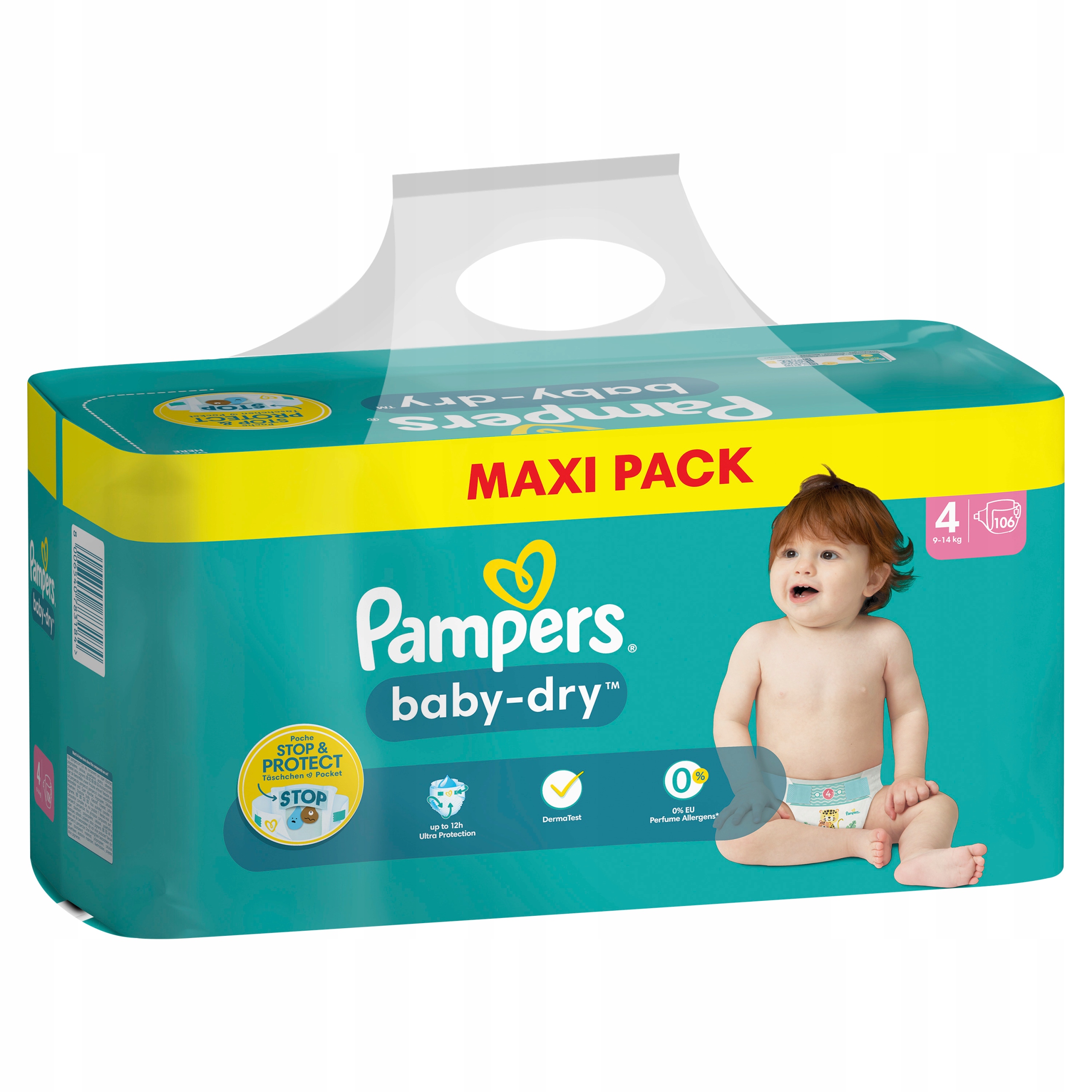 pieluchy pampers active baby-dry 4+