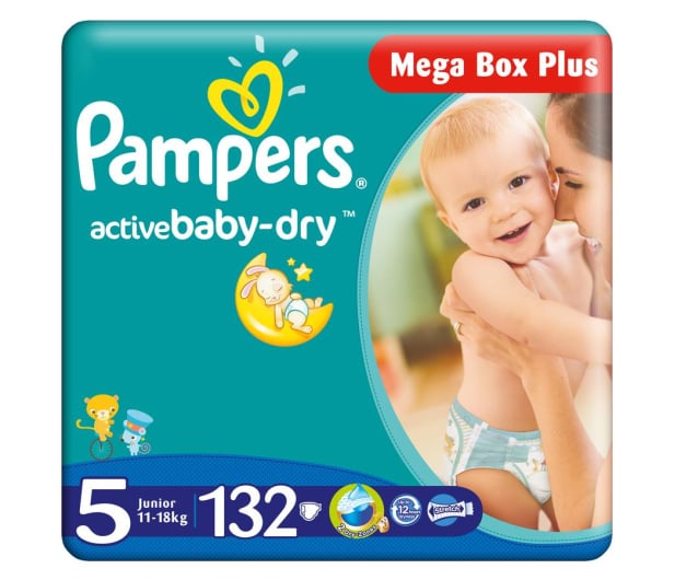 pieluchy pampers active baby mega box plus 5